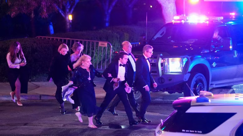 Trump Evacuated After Loud Bangs During Dinner with Journali