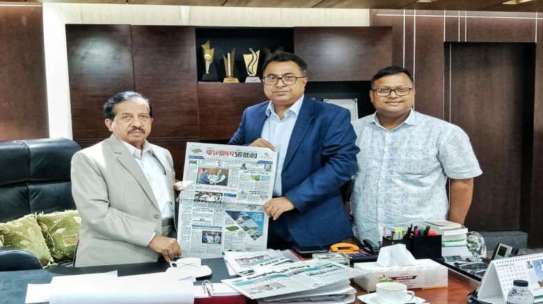 Courtesy Meeting Held Between Bangladesh Shomachar Editor and Lion Firozur Rahman Olio