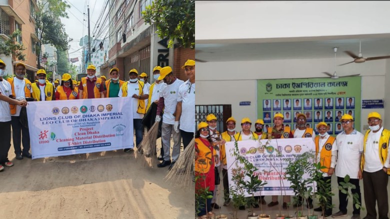 Lions International Leads Cleanup, Tree Planting and Food Di